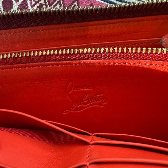 Christian Louboutin Red Panettone Zip Wallet, Vintage, Preowned - Picture 12 of 14